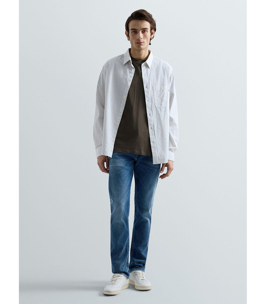 スリムストレートフィットGROVER Hyperflex Matrix ストレッチデニム 詳細画像 ブルー 2